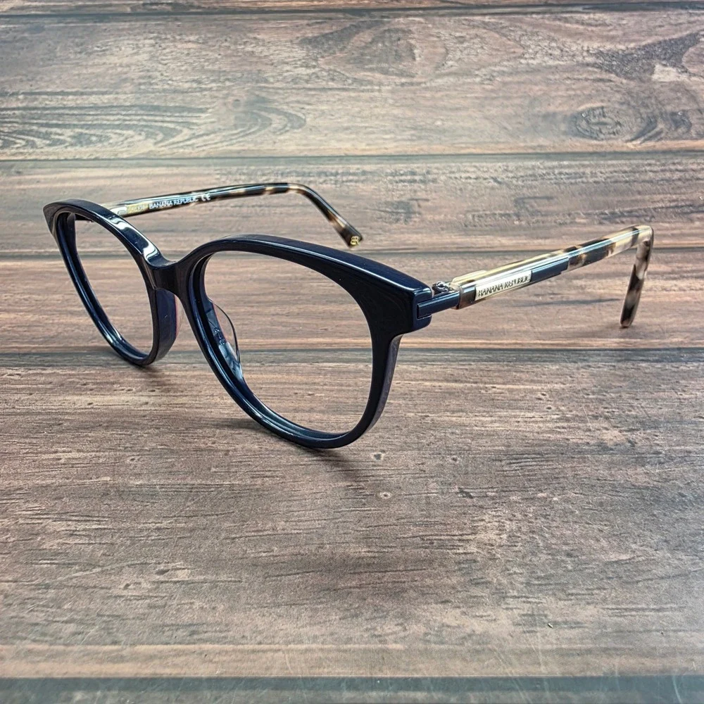 Banana Republic Roseanne PJP Navy Blue Tortoise Cat Eye Eyeglasses Frames‎ 130